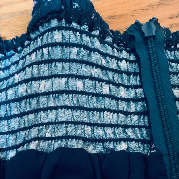 Emerson Fry Tiered Maxi Dress Anne Flowers MAJOLICA, Lined , Size M, Like New - Picture 8 of 10